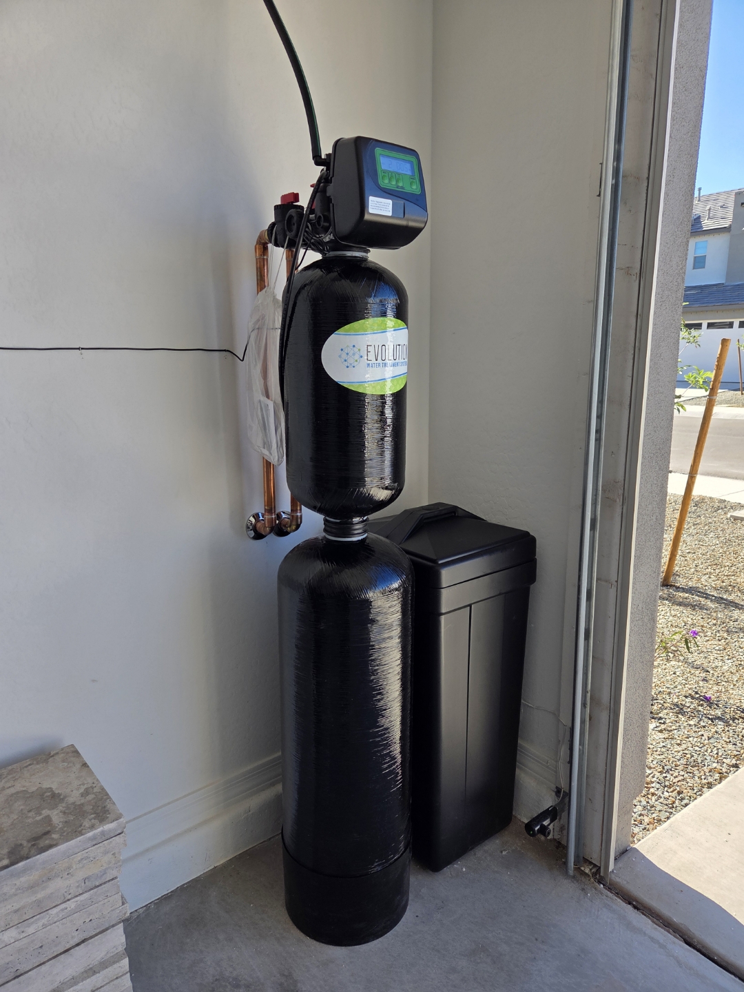 Whole house water filter installation in Arizona